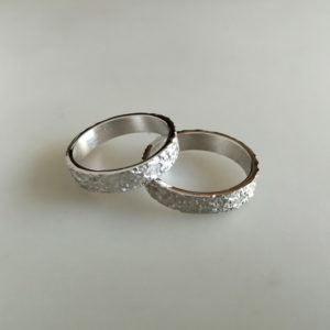 Alianza oro blanco 18 k AL1B