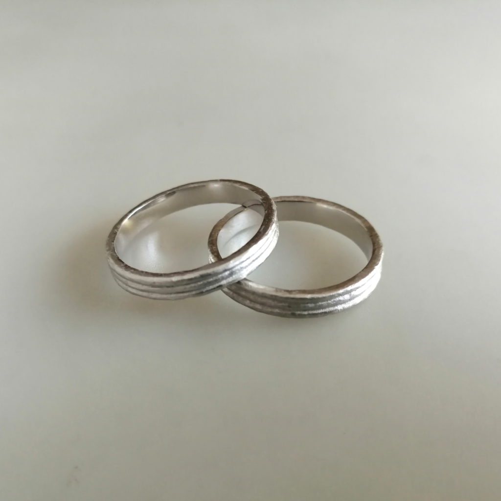 Alianza oro blanco 18 k AL4B